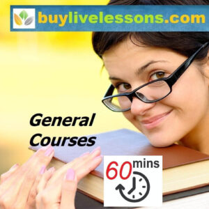 BUY GENERAL LIVE ONLINE LESSONS FOR 60 MINUTES EACH